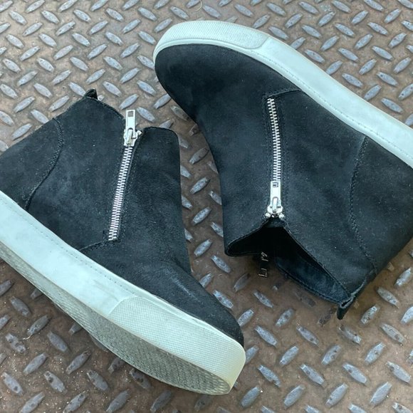 Soda Women shoes Black Mid Top Black Faux Suede Upper Shoes Size 10 - Picture 8 of 12